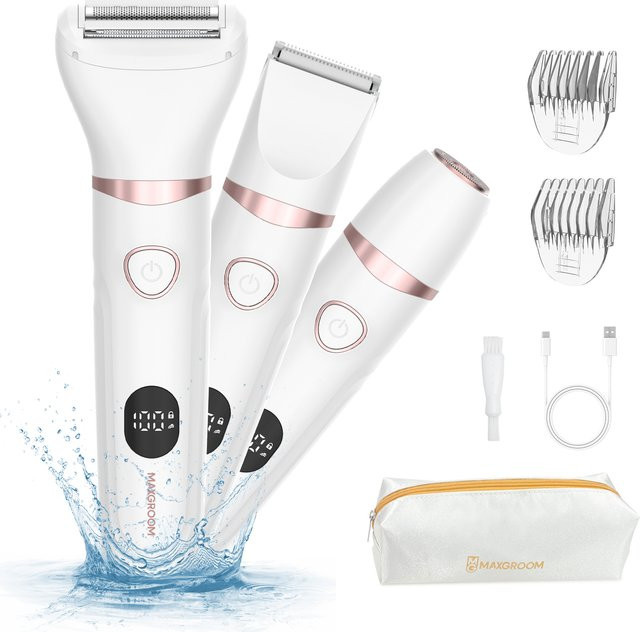 MAXGROOM 3-in-1 Körperhaarschneider-Set, Damen, Körper und Gesicht - Bild 1