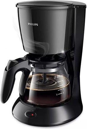 Philips Daily Collection Kaffeemaschine HD7432/20 in Schwarz mit Glaskanne und 750 W Leistung - Bild 1