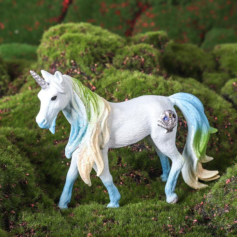 Oenux Regenbogen-Pegasus Märchen Tierfigur Modell PVC ab 3-6 Jahren - Bild 2