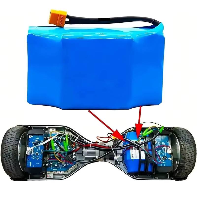 Aleaivy Wiederaufladbare Lithium-Batterie 36 V 4,4 Ah 4400 mAh 10S2P 18650 für Roller und Hoverboard, Blau - Bild 2