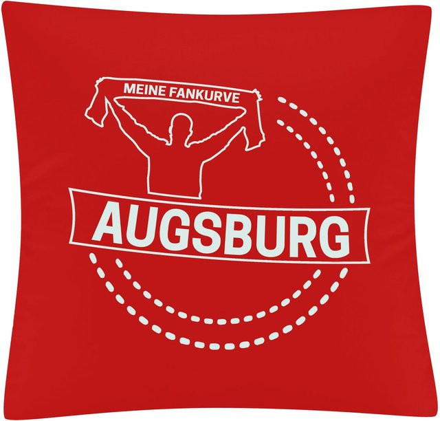 Kissenbezug multifanshop Augsburg Meine Fankurve in Weiß - Bild 1