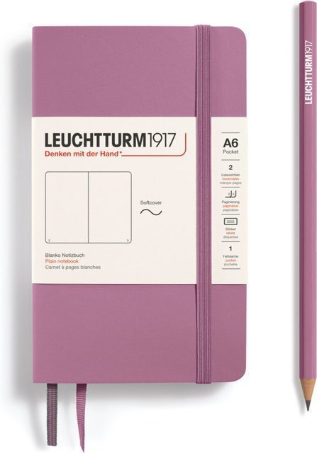 LEUCHTTURM1917 Notizbuch Pocket blanko Softcover A6 in Dusty Rose - Bild 1