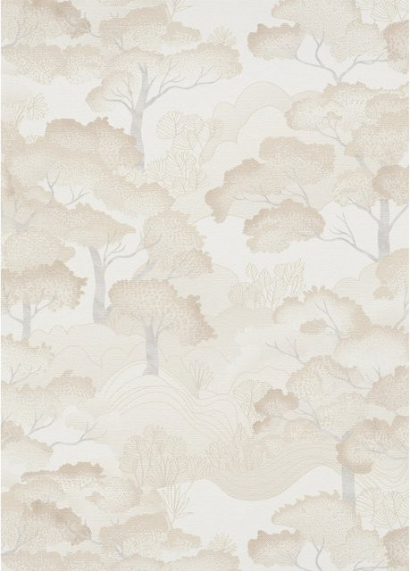 Erismann Vliestapete Elle Decoration 4 Golden Grove in Creme und Beige mit floralem Naturdesign - Bild 1