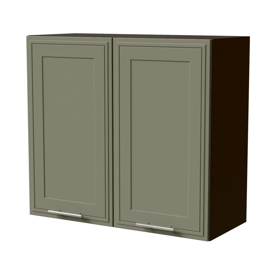 Feldmann-Wohnen Hängeschrank Salo in Lava und Reed Green Matt mit Kassettenoptik, B/T/H: 80 x 32,5 x 72 cm - Bild 2
