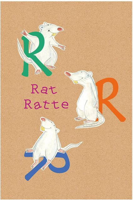 Komar Wandbild ABC Animal R, Poster für Kinder, Multicolor, Breite: 30 cm, Höhe: 40 cm - Bild 1