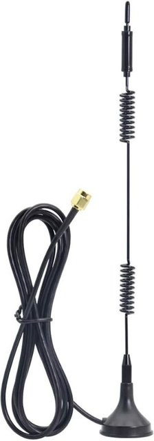 NOWEPOCH GSM 4G LTE 5G Antenne mit Magnetfuß, 600-6000 MHz, 18 dBi, SMA Stecker und 3M RG174 Kabel, Schwarz - Bild 1