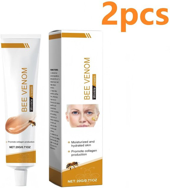 OUHOE Bienengiftcreme, Kollagen, Gesichtscreme für reife Haut, 2x 20g - Bild 1