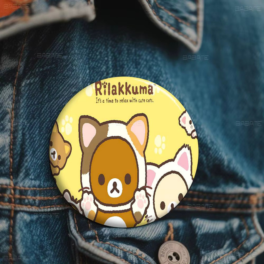 Bilibili Brosche, Rilakkuma Anime, Bunt - Bild 3