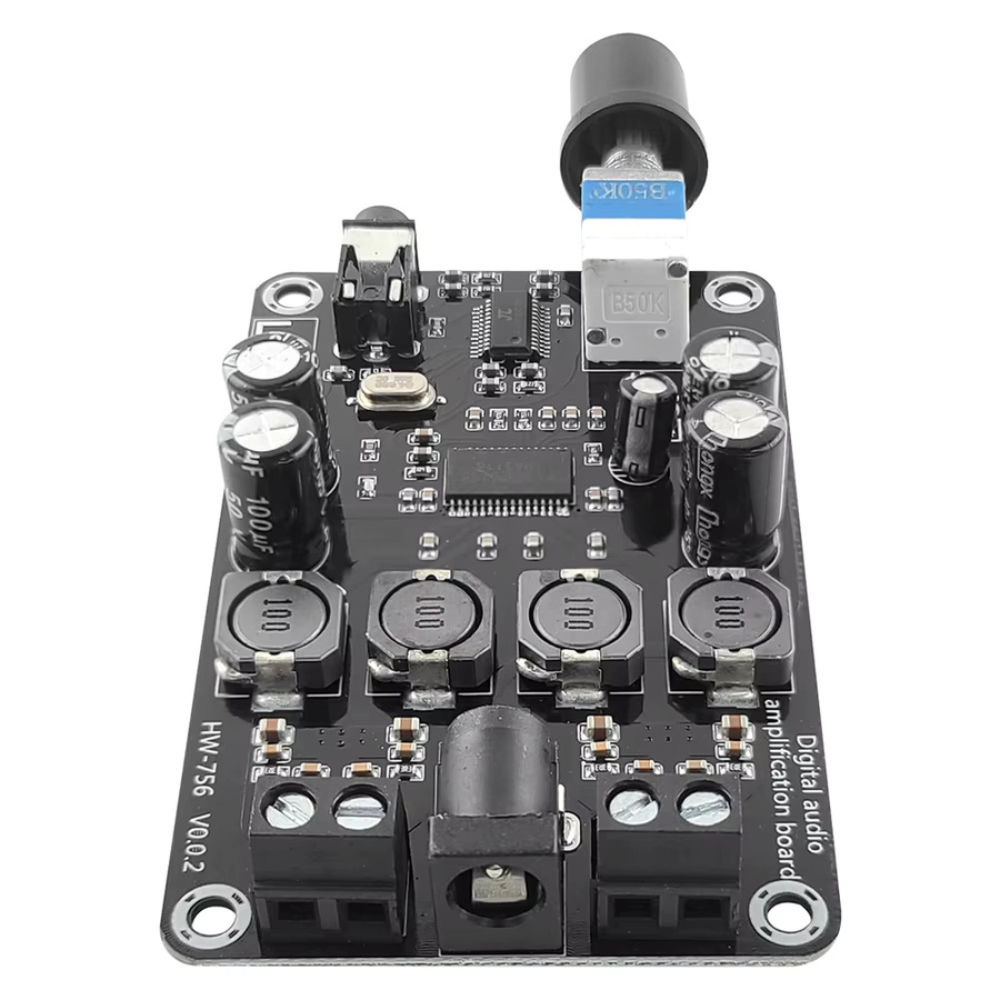 UICPAL XH-A415 Verstärkerplatinenmodul mit Bluetooth 5.0, TPA3118D2 Hochleistung, variable Frequenz, Schwarz - Bild 4