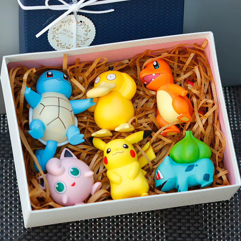 Bandai Pokémon Actionfiguren, 6-teiliges Set, Mini-Modell-Sammlung - Bild 3