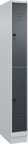 C+P Doppelstock-Spind Classic PLUS mit Sockel, 1 Abteil, Anthrazitgrau, H: 195 cm, B: 25 cm, T: 50 cm - Bild 1