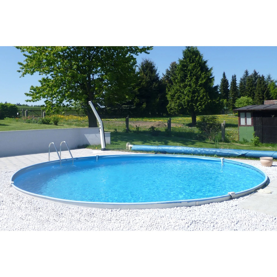 Summer Fun Stahlwand Pool-Set BAJA Tiefbecken in Blau mit Filter und Leiter, Durchmesser: 350 cm, Höhe: 120 cm - Bild 2