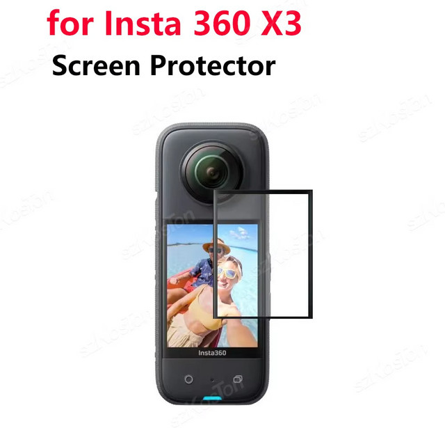 Kratzfester gebogener Displayschutz für Insta360 One X3 in Transparent - Bild 1
