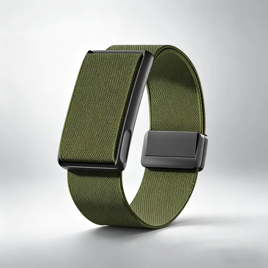 Amazfit Uhrenarmband, Metallrahmen, Nylon, Schwarz, Unisex - Bild 5