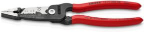 Knipex Multifunktions-Elektrikerzange 200 mm in Schwarz-Rot mit Kunststoffüberzug - Bild 2