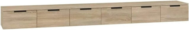 vidaXL Wandschränke 2er-Set aus Holzwerkstoff in Sonoma-Eiche, B/H/T: 102 x 30 x 20 cm - Bild 1
