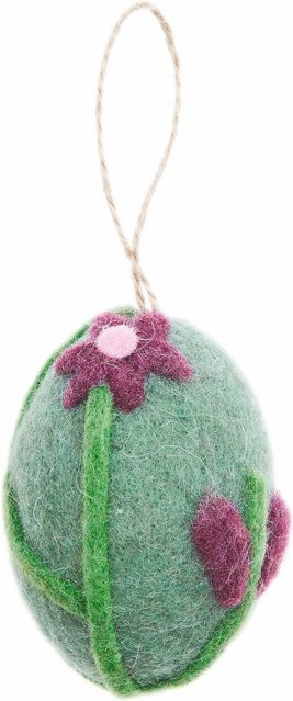Rico Design Aufhänger Filz-Ei Purpur-Blume für Ostern und Frühling - Bild 1
