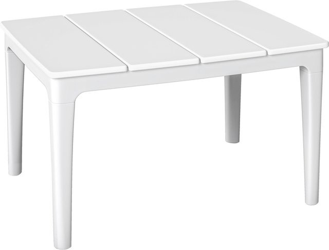 Outsunny Balkontisch aus Kunststoff in Weiß/Beige für Garten und Terrasse B/H/L: 53 x 39 x 70 cm - Bild 1