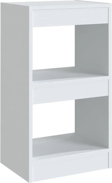 vidaXL Bücherregal und Raumteiler in Weiß, B/T/H: 40 x 30 x 72 cm - Bild 1