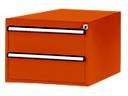 Manuflex Schubladen-Unterbauten für Werkbank Profi, Farbe: Orange, Tiefe: 70 cm - Bild 1