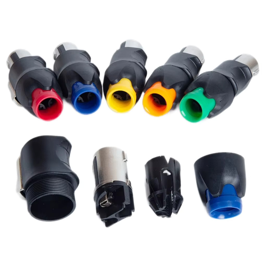FRHY Speakon NL4FC 4-Pin Stecker Audio-Lautsprecherkabel-Verbinder in Orange - Bild 4