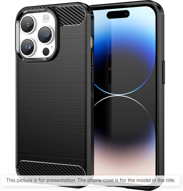 Techsuit Schutzhülle für Motorola Moto G86 in Schwarz mit Carbon-Optik - Bild 1