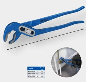 Brilliant Tools Wasserpumpenzange aus Chrom-Vanadium-Stahl, 300 mm, Blau - Bild 1