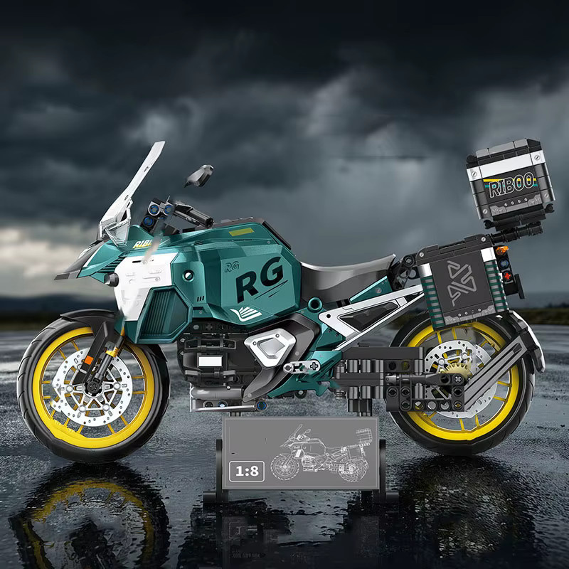 Xturboman Motorrad R1300GS ADV, Baustein-Modell, 1:8 Maßstab, Fahrzeug - Bild 2