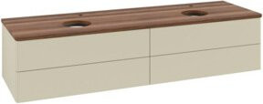 V&B Waschtischunterschrank Antao mit Beleuchtung, Farbe: Weiss, B/T: 160 x 50 cm - Bild 1