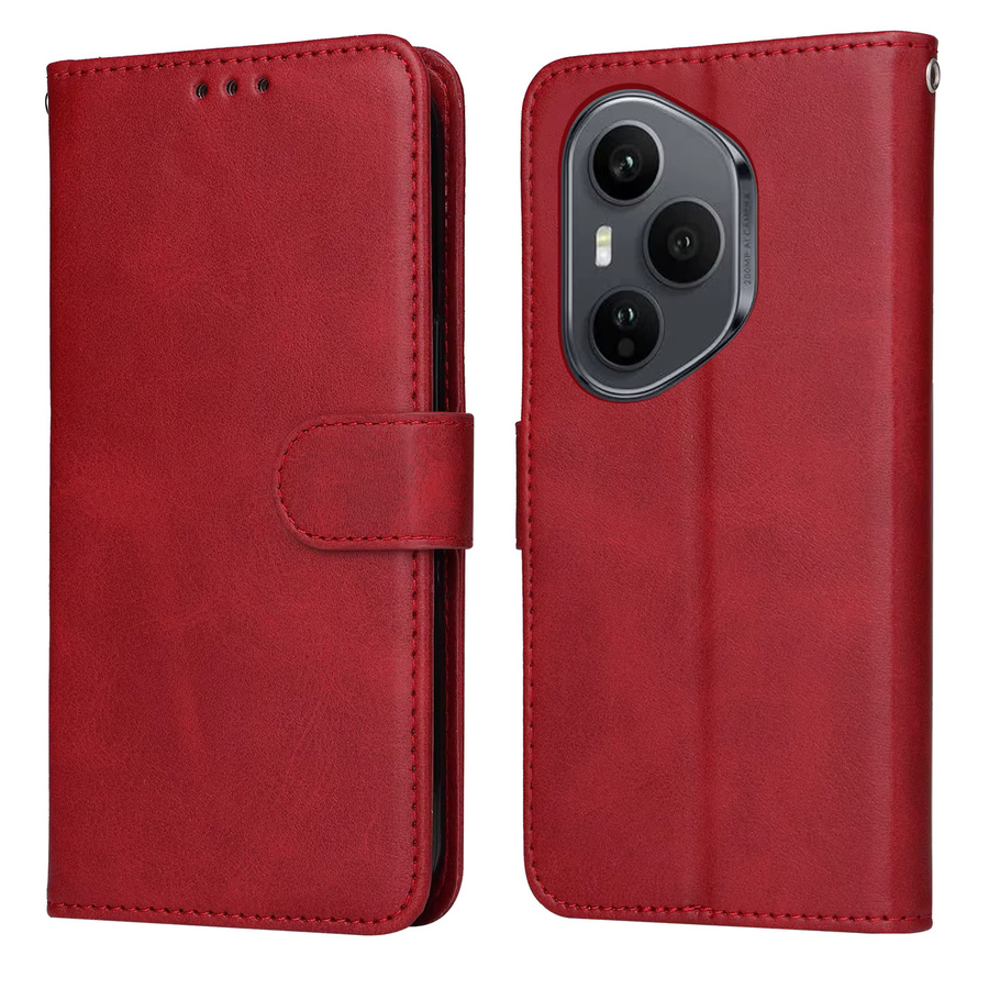 Magnetische Flip-Cover Brieftasche mit Kuh-Muster für Honor Magic und X-Serie in Rot - Bild 1