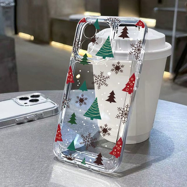 Weihnachten Handyhülle aus weichem TPU für Samsung Galaxy S25 Ultra S24 S23 FE S22 A56 5G A55 A54 A36 A16 A15 A35 A34 A26 A53 A52 A14 A13 in Multicolour - Bild 1