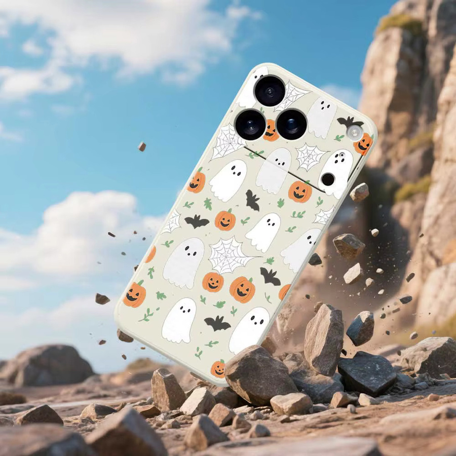 Handyhülle im Halloween-Stil für iPhone 11 bis iPhone 17 Pro Max, TPU Cover in Multicolour - Bild 2