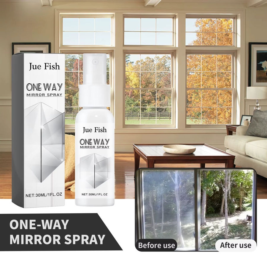 RayHong Einweg-Spiegelspray in Silber für Sichtschutz an Fenstern, Glas und im Auto als Anti-Spion Sicherheitslösung - Bild 2