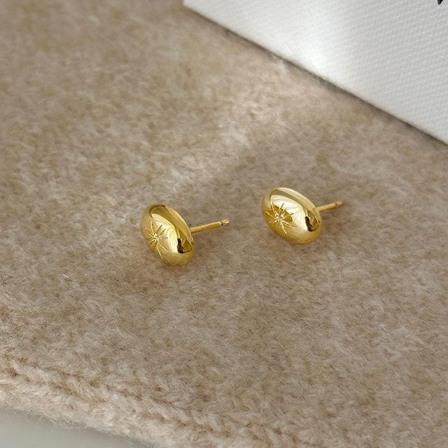 Lucky Star Jewelry Ohrstecker Damen, Kupfer, Gold, Ohne Stein - Bild 1