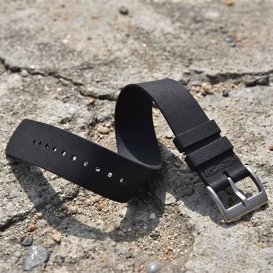 RefitMod Uhrenarmband, Silikon, Schwarz, Unisex - Bild 2