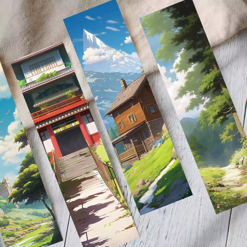 30 Stück Manga-Stil Lesezeichen aus Papier in Multicolour für dein DIY Notizbuch und als dekorative Marker - Bild 3