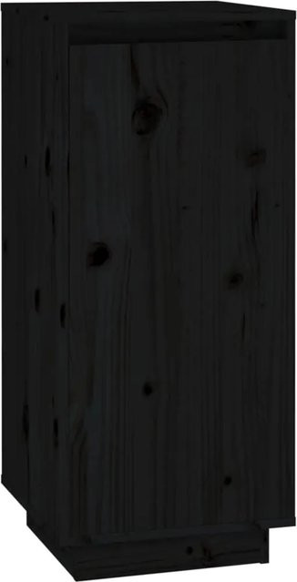 vidaXL Schuhschrank aus Kiefer-Massivholz in Schwarz, B/T/H: 35 x 35 x 80 cm - Bild 1