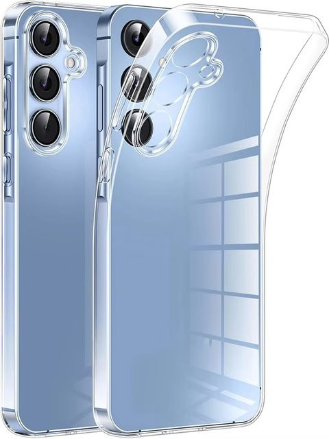 Transparente Silikonhülle für Samsung Galaxy S26 Edge S25 Ultra S24 S23 A57 A17 A07 A55 5G A56 A36 A26 A16 A54 A35 A34 A33 A16 A05 A06 Cover - Bild 1