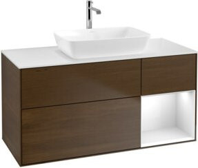 V&B Waschtischunterschrank Finion in Weiß lackiert, Breite: 120 cm, Tiefe: 50,1 cm, Höhe: 50,1 cm - Bild 1
