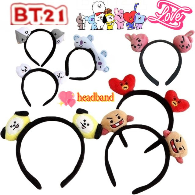LINE FRIENDS BT21 Koya Shooky Mang Chimmy Cooky Puppen-Stirnband - Bild 1