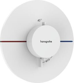 Hansgrohe Thermostat ShowerSelect Comfort S UP Duscharmatur mit Safety Stop für einen Verbraucher in Mattweiß - Bild 1