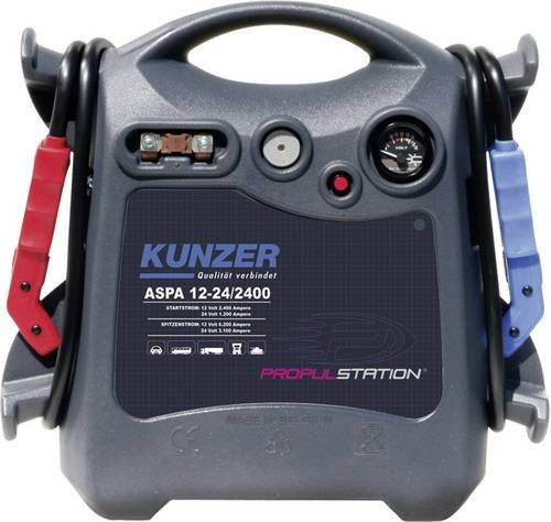 Kunzer Schnellstartsystem ASPD 12-24/2400 DC/DC in Grau mit 2400A Starthilfestrom (12 V) und 1200A Starthilfestrom (24 V) - Bild 1