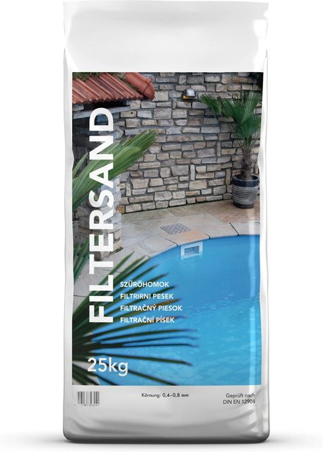 WECO Filtersand für Pools, feiner Quarzsand, 25 kg - Bild 1