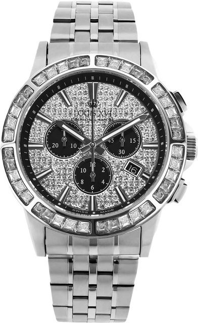 Louis XVI Chronograph, Quarz, Edelstahl, 43 mm, Herren - Bild 1