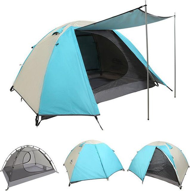 Regenfestes und winddichtes vollautomatisches Campingzelt mit Sonnenschutz für Familien und Reisen - Bild 1