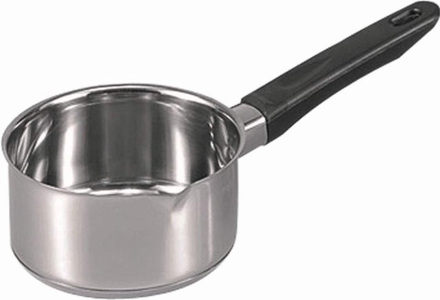 Krüger Stieltopf aus Edelstahl in Silber, 0,8 l, Durchmesser: 14 cm - Bild 1