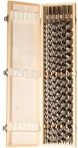 fischer Schlangenbohrer D-WL Set 600 Holzbohrer Set, 6-teilig, silber - Bild 1