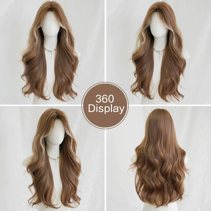 7JHH WIGS Perücke, goldbraun, Body Wave, Damen - Bild 3