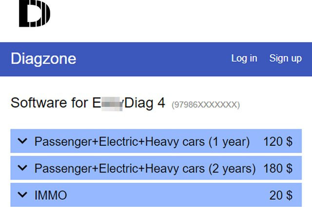 Diagzone Pro Software Abonnement für ED4 und TD mit 2 Jahren Laufzeit - Bild 1
