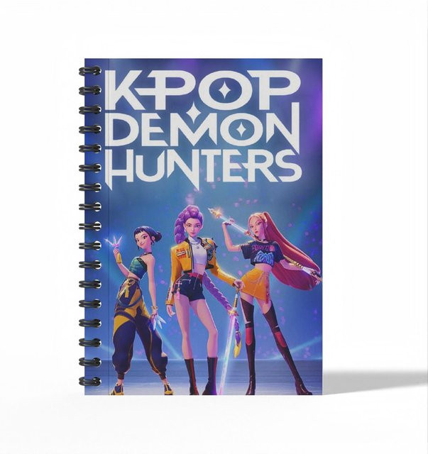 Yiran toy 1 K-Pop Dämonenjäger Hexenjagd Notizbuch mit Spiralbindung, A6, Mehrfarbig - Bild 1